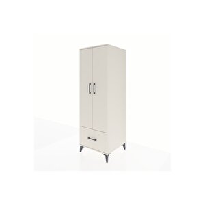Kronos Dolap 4 Raflı Tek Çekmeceli 2 Kapaklı 60x59x182 Aytaşı-aytaşı