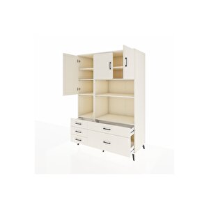 Kronos Dolap 8 Raflı 5 Çekmeceli 3 Kapaklı 132x59x195 Aytaşı-aytaşı/aytaşı