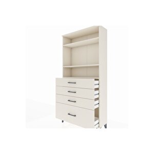 Arges Dolap 3 Raflı 4 Çekmeceli 88x30x182 Aytaşı-aytaşı