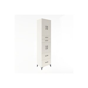 Hyperion Dolap 3 Raflı 4 Çekmeceli 4 Kapaklı 60x44x243 Aytaşı-aytaşı