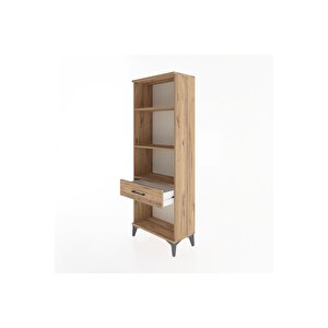 Arges Dolap 3 Raflı Tek Çekmeceli 60x30x163 Çam-çam