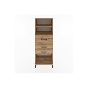 Hyperion Dolap 2 Raflı 3 Çekmeceli 60x44x163 Çam-çam