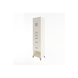 Hyperion Dolap 2 Raflı 5 Çekmeceli 2 Kapaklı 60x44x243 Aytaşı-aytaşı
