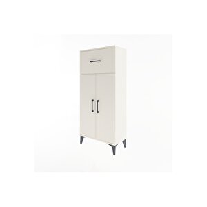 Arges Dolap 2 Raflı Tek Çekmeceli 2 Kapaklı 60x30x134 Aytaşı-aytaşı