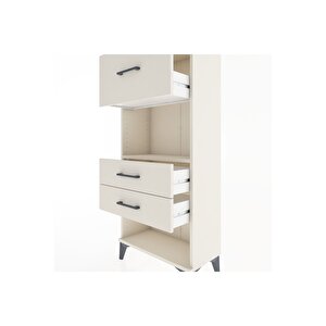 Hyperion Dolap Tek Raflı 3 Çekmeceli 60x44x134 Aytaşı-aytaşı