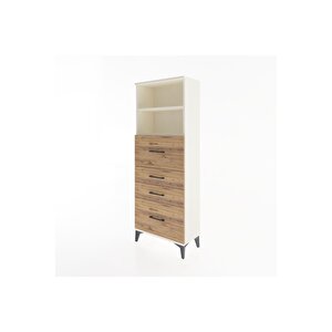 Arges Dolap 2 Raflı 4 Çekmeceli 60x30x163 Aytaşı-çam