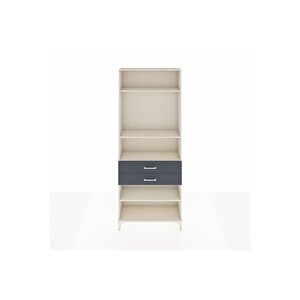 Arges Dolap 4 Raflı 2 Çekmeceli 88x30x221 Aytaşı-antrasit