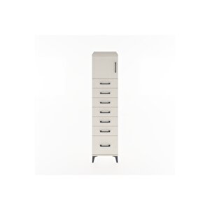Hyperion Dolap Tek Raflı 7 Çekmeceli Tek Kapaklı 44x44x182 Aytaşı-aytaşı