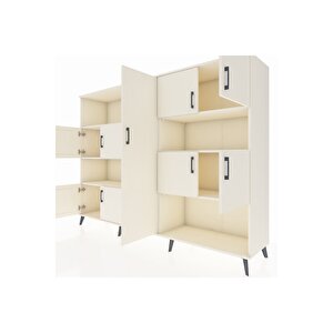 Hyperion Dolap 10 Raflı 9 Kapaklı 220x44x163 Aytaşı-aytaşı