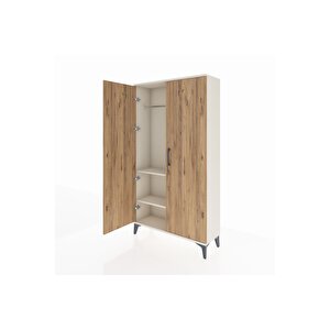 Arges Dolap 2 Raflı Kapaklı Tek Askılı 88x30x163 Aytaşı-çam