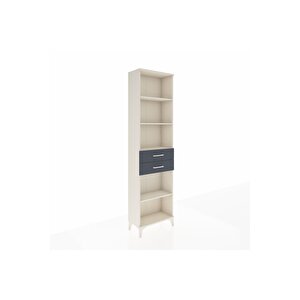 Arges Dolap 4 Raflı 2 Çekmeceli 60x30x221 Aytaşı-antrasit