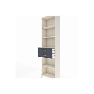 Arges Dolap 4 Raflı 2 Çekmeceli 60x30x221 Aytaşı-antrasit