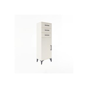 Arges Dolap 3 Çekmeceli Tek Kapaklı 44x30x134 Aytaşı-aytaşı