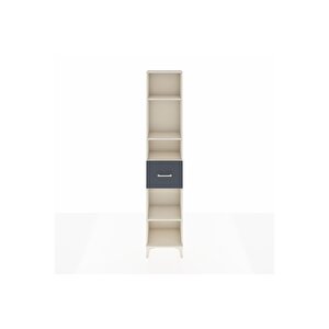 Arges Dolap 4 Raflı Tek Çekmeceli 44x30x221 Aytaşı-antrasit