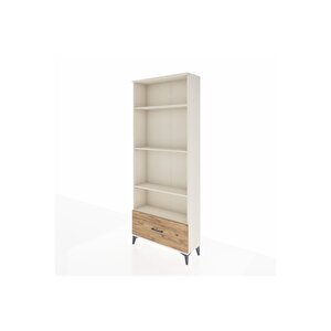 Arges Dolap 4 Raflı Tek Çekmeceli 88x30x221 Aytaşı-çam