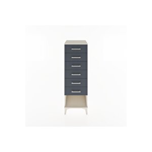 Hyperion Dolap 6 Çekmeceli 44x44x134 Aytaşı-antrasit