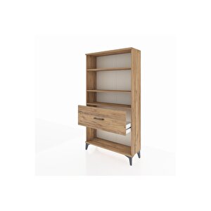 Arges Dolap 3 Raflı Tek Çekmeceli 88x30x163 Çam-çam