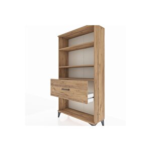 Arges Dolap 3 Raflı Tek Çekmeceli 88x30x163 Çam-çam