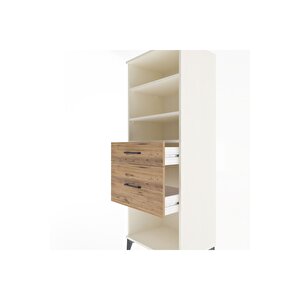 Hyperion Dolap 3 Raflı 2 Çekmeceli 60x44x163 Aytaşı-çam