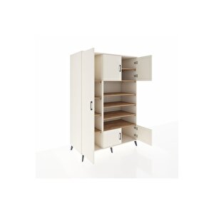 Kronos Dolap 10 Raflı 5 Kapaklı 132x59x195 Aytaşı-aytaşı/çam