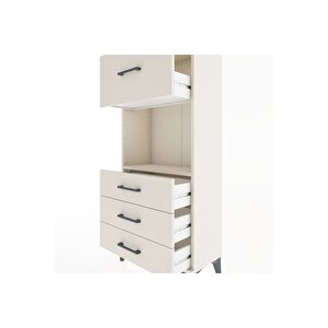Hyperion Dolap Tek Raflı 4 Çekmeceli 60x44x134 Aytaşı-aytaşı