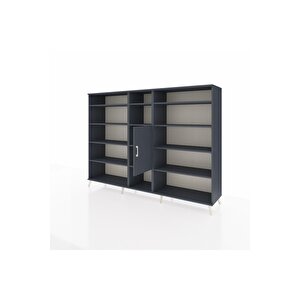 Hyperion Dolap 12 Raflı Tek Kapaklı  220x44x163 Antrasit-antrasit