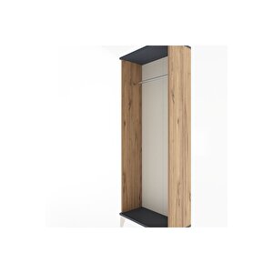 Arges Dolap Kapaklı Tek Askılı 60x30x163 Çam-antrasit