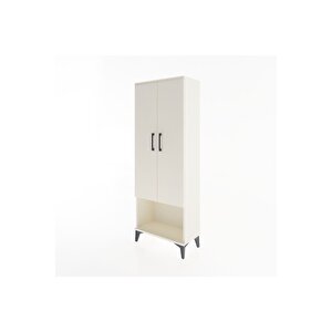 Arges Dolap 2 Raflı 2 Kapaklı Tek Askılı 60x30x163 Aytaşı-aytaşı