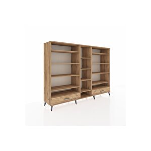 Hyperion Dolap 14 Raflı 2 Çekmeceli  220x44x163 Çam-çam