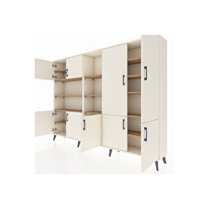 Arges Dolap 14 Raflı 9 Kapaklı 220x30x163 Aytaşı-aytaşı/çam