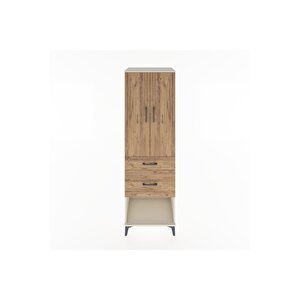 Hyperion Dolap 3 Raflı 2 Çekmeceli 2 Kapaklı 60x44x195 Aytaşı-çam