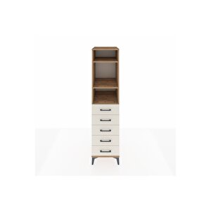 Kronos Dolap 3 Raflı 5 Çekmeceli 44x59x182 Çam-aytaşı
