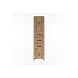 Hyperion Dolap 2 Raflı 3 Çekmeceli 4 Kapaklı 60x44x243 Çam-çam