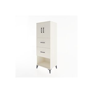 Hyperion Dolap 2 Raflı 2 Çekmeceli 2 Kapaklı 60x44x163 Aytaşı-aytaşı