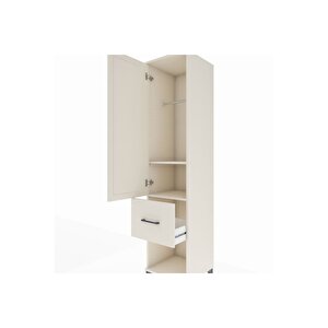 Hyperion Dolap 2 Raflı Tek Çekmeceli Tek Askılı 44x44x195 Aytaşı-aytaşı