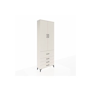 Arges Dolap 3 Raflı 4 Çekmeceli 2 Kapaklı 88x30x243 Aytaşı-aytaşı