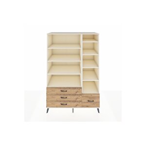 Kronos Dolap 9 Raflı 4 Çekmeceli  132x59x195 Aytaşı-aytaşı/çam