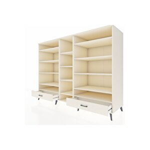 Kronos Dolap 14 Raflı 2 Çekmeceli  220x59x163 Aytaşı-aytaşı