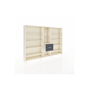 Arges Dolap 11 Raflı 3 Çekmeceli  220x30x163 Aytaşı-aytaşı/antrasit