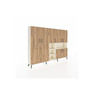 Arges Dolap 13 Raflı 7 Kapaklı 220x30x163 Aytaşı-çam/aytaşı