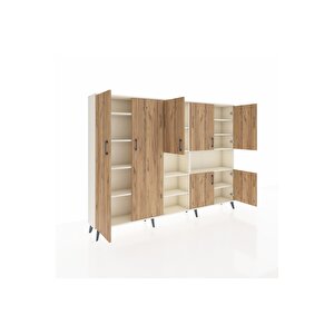 Arges Dolap 13 Raflı 7 Kapaklı 220x30x163 Aytaşı-çam/aytaşı