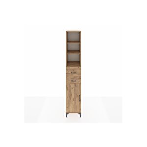 Hyperion Dolap 4 Raflı 2 Çekmeceli Tek Kapaklı 44x44x243 Çam-çam