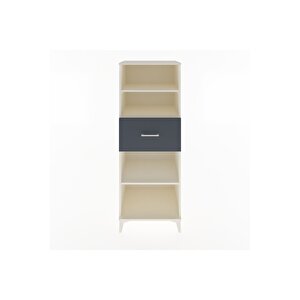 Hyperion Dolap 3 Raflı Tek Çekmeceli 60x44x163 Aytaşı-antrasit