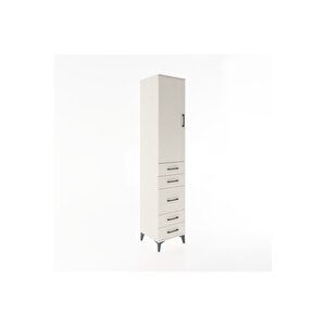 Hyperion Dolap 2 Raflı 5 Çekmeceli Tek Askılı 44x44x221 Aytaşı-aytaşı