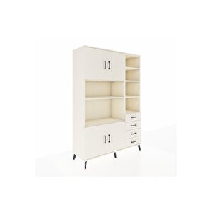 Hyperion Gardrop 9 Raflı 4 Çekmeceli 4 Kapaklı 132x44x195 Aytaşı-aytaşı