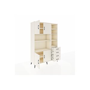 Hyperion Gardrop 9 Raflı 4 Çekmeceli 4 Kapaklı 132x44x195 Aytaşı-aytaşı