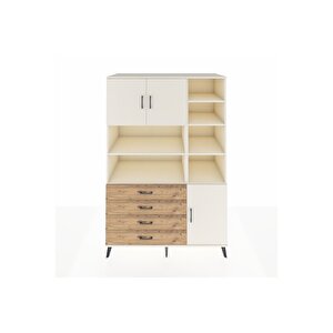 Kronos Dolap 9 Raflı 4 Çekmeceli 3 Kapaklı 132x59x195 Aytaşı-aytaşı/çam
