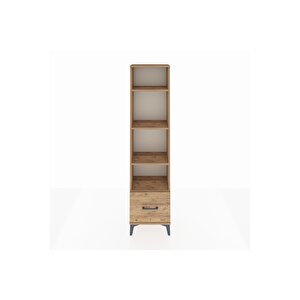 Arges Dolap 4 Raflı Tek Çekmeceli 44x30x182 Çam-çam