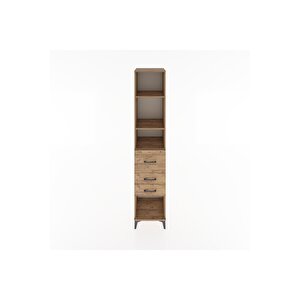 Hyperion Dolap 3 Raflı 3 Çekmeceli 44x44x221 Çam-çam