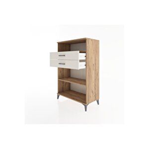 Hyperion Dolap 2 Raflı 2 Çekmeceli 88x44x134 Çam-aytaşı